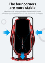 Car Mobile Holder Special Fixed Bracket Base for Ford Raptor F150 2021 2022 2023 Wireless Charging Accessories Car Phone Holder