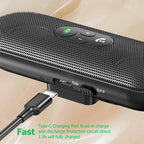 Bluetooth 5.4 Handsfree Speaker Sun Visor Clip Speakerphone Handsfree Car Kit MP3 Music Player Audio Receiver Visor Clip