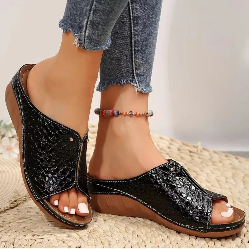 Women's Summer Sandals Fashion Wedge Shoes Woman Huaraches Slide Women's Sandals Outdoor Female Zapatos De Mujer Footwear