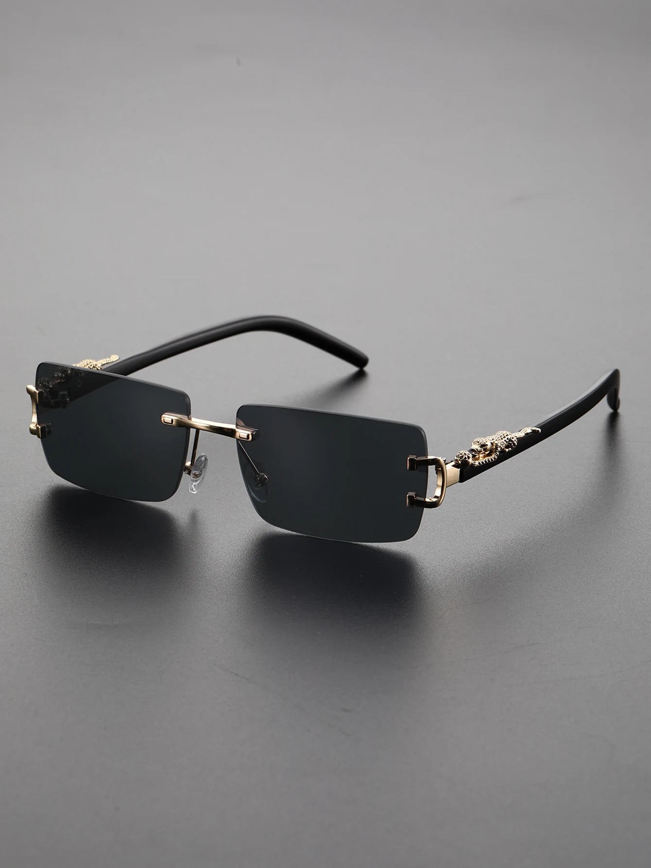 1/2 PCS Fashionable Trendy Frameless Rectangular Personalized Sunglasses For Daily Life