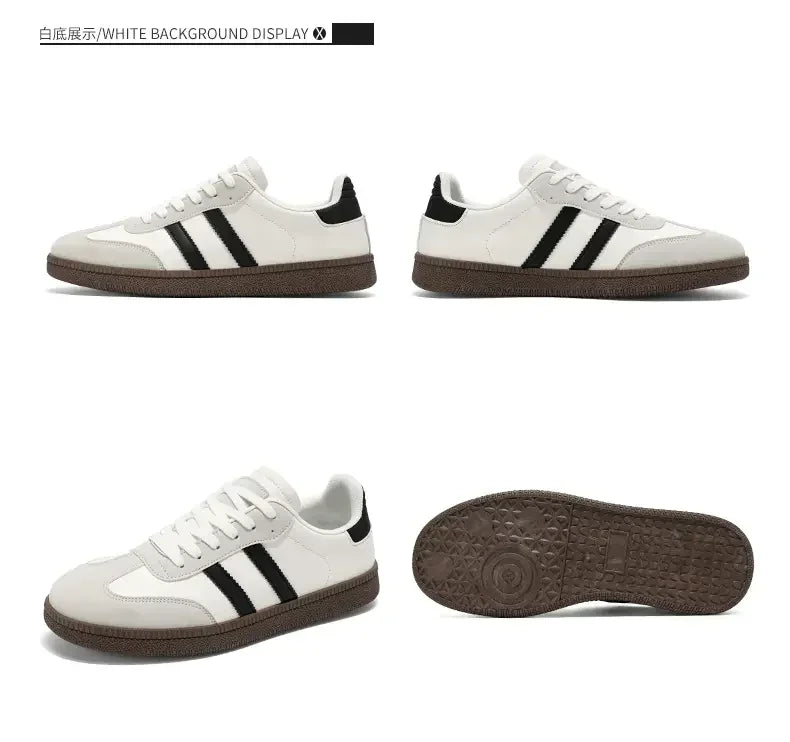 Men's Shoes 2025 Trend Casual Sneakers Comfortable Lace-up Flats Tennis Shoes Breathable Comfortable Walking Joggingshoes