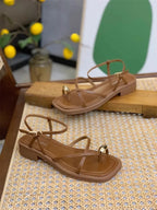 High Heel Sandals for Women New Summer 2025 Girls Low Heel Comfortable Sports and Casual Solid Sandals for Women Sandalias