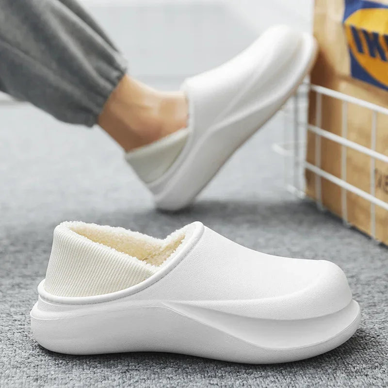 2025 New Men's Slippers - Warm, Thick Soles, Anti-Slip Design, Extra Soft and Comfortable, Wear-resistant Indoor Shoes