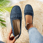 Women Flats Fashion Breathable Women Casual Shoes Slip On Flat Shoes Walking Sneakers Women Shoe Retro Shoes Female Plus Size