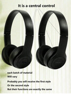 Foldable wireless Bluetooth headphones, over-ear heavy bass headphones