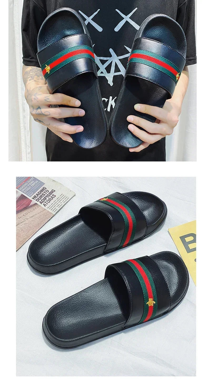 Slippers for Men Ultra Soft Slides Sandals Men Casual Summer Brand Non-slip Wear-resistant Indoor Outdoor Man Summer Slippers