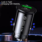 3.1A Fast Car Chargers USB PD Type C QC 3.0 Outlet Adapter Fast Charging For 12V 24V Car Truck Boat RV Motorcycle 12V/24V