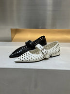 Women Sandals Pointed Toe  Flats Hollow Loafers Shoes Fashion Elegant Summer Woman Shoes Brand Casual Cozy Женские Сандалии