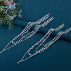 TOPQUEEN SG04 Jewelry Bride Wedding Accessories Crystal Tassel Pendant Necklace Women's Bolero Shawl Dress Shoulder Decoration