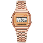 Luxury Rose Gold Women Watches Electronic Digital Display Retro Style Clock Men's Relogio Masculin Reloj Hombre homme