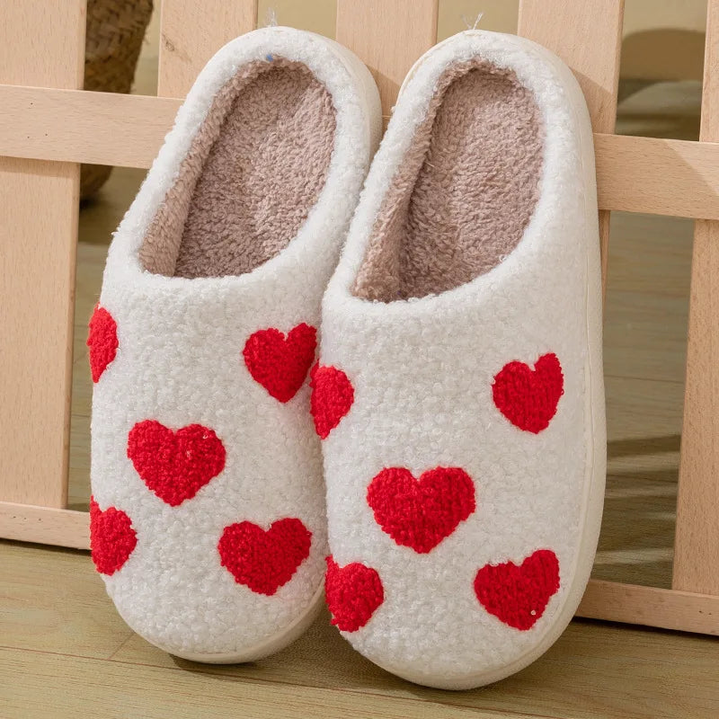 Women's Slippers, New Winter Design, Caring Warmth, Thick Plush Home Anti-Slip Slippers