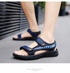 Classic summer sandals for men and women, lightweight and breathable, with Velcro trendy sandals, open-toe sandals