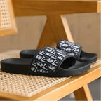 Men's Home Slippers Lightweight Summer New Style Flat and Worn Casual Retro Patterned Anti-slip Quick-drying Sandals