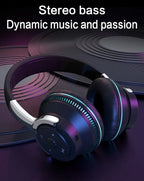Wireless Bluetooth Headphones Hi-Res Audio Over The Earphone Bluetooth 5.3 Wired Dual-mode Headset with Microphone AUX Cable