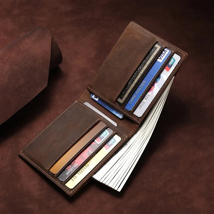 Custom Mens Wallets with Names Leather Wallet for Men Genuine Leather Men Wallets Personalised Gifts for Men Drop Shipping