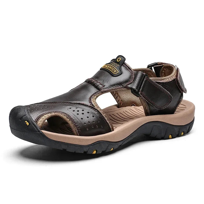 Men's Beach Sandals Man 2024 Men's Summer Sandal Casual Sneakers Genuine Slippers Brand Luxury Sandals Crox Style Men's slippers