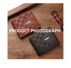 Men's Wallet Casual Short Wallets Youth Fashion Soft PU Leather Business Credit ID Card Holder Billfold Purse Mini Money Bag
