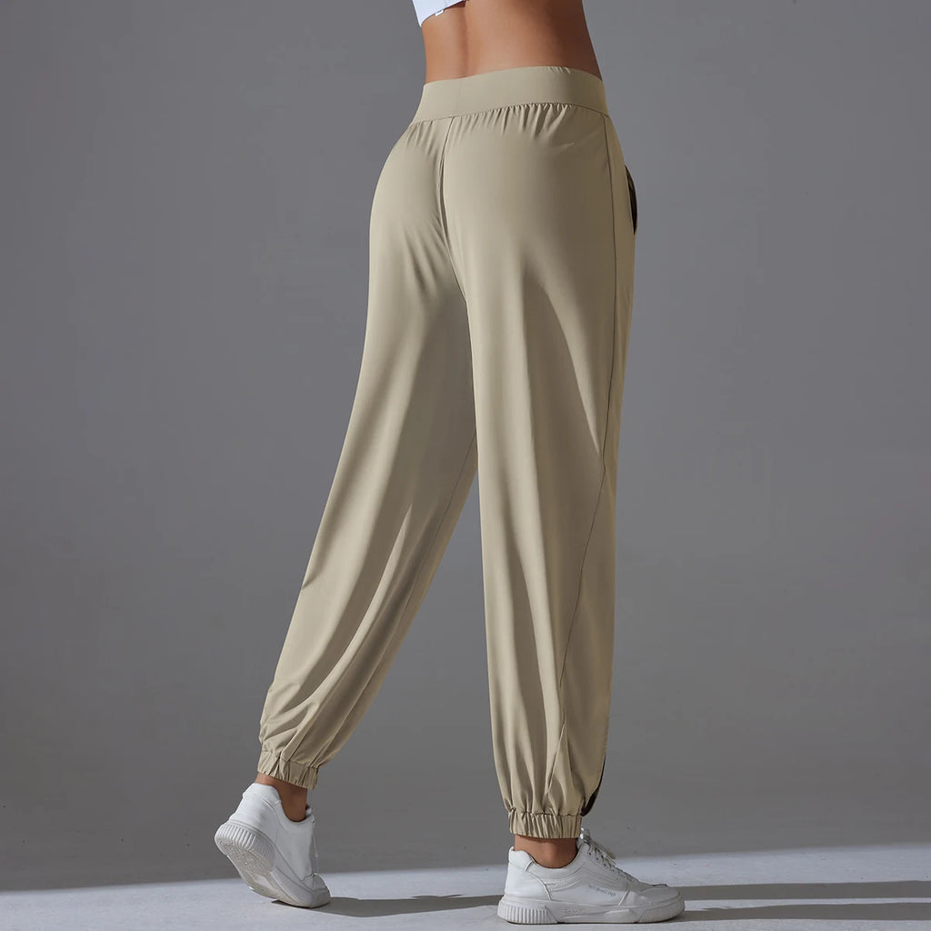 Pants Sports Pants  Wide Legs Slim Fit Breathable Yarn Pants Thin Casual Pants Quick Drying Sweatpants