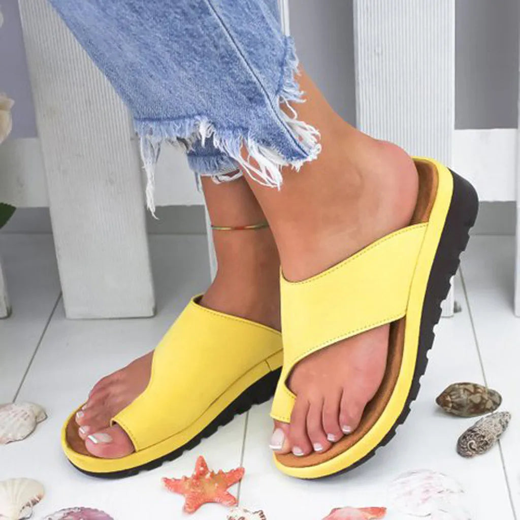 Women's Sandals  New Female Shoes Comfy Platform Flat Sole Orthopedic Bunion Corrector Plus Size 35-43 Casual Shoes Woman