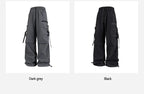Men's sportswear pants are simple, versatile, retro and fashionable with large pleated pockets for outdoor work