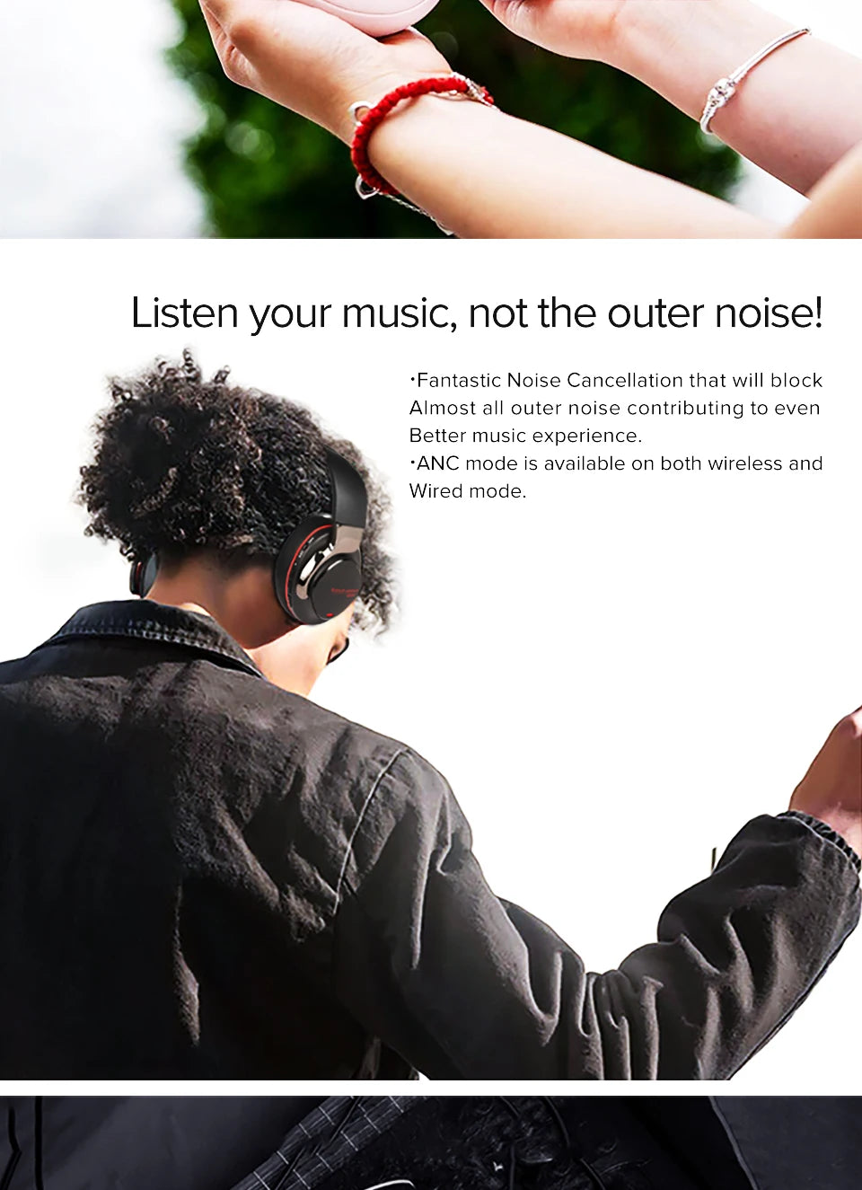 Wireless Bluetooth headphones noise-cancelling stereo 5.3 headphones high-quality wireless headphones HIFi sound effects