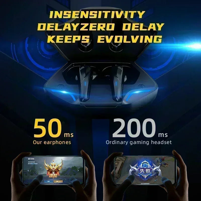 Original Wireless Headphones Game Bluetooth Headphones with Microphone Noise Reduction High Fidelity Bass Earphones