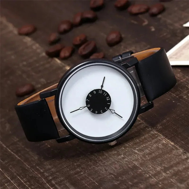 Couple Watch Simple Men Women Casual Quartz Watches Ins Fashion White & Black Watches Women's Clock Watch for Girls