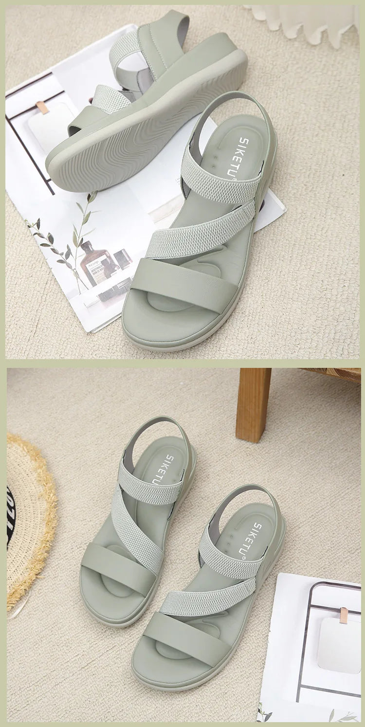 Sports Sandals for Women's 2025 Summer New Casual Sandal for Womens Large Thick Bottom Beach Sandals Platform Shoes Women