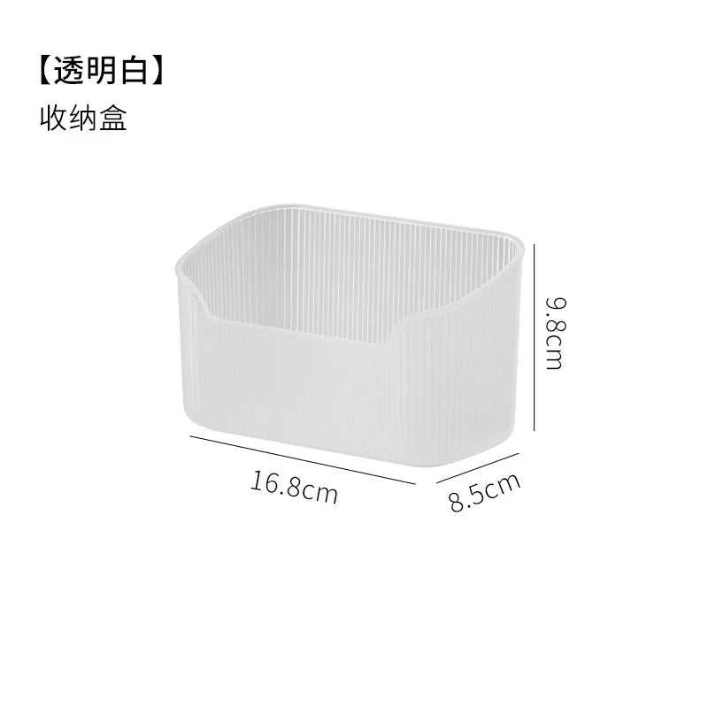 Toilet Desktop Storage Box Container Cosmetics Bathroom Countertop Sorting Box Large Capacity Cosmetic Brush Makeup Organizer