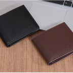 Men's PU Wallet, High - Quality Leather - Like, 6 Magnetic Slots + 1 Banknote Slot, Zipper Coin Pocket, ID Card Window