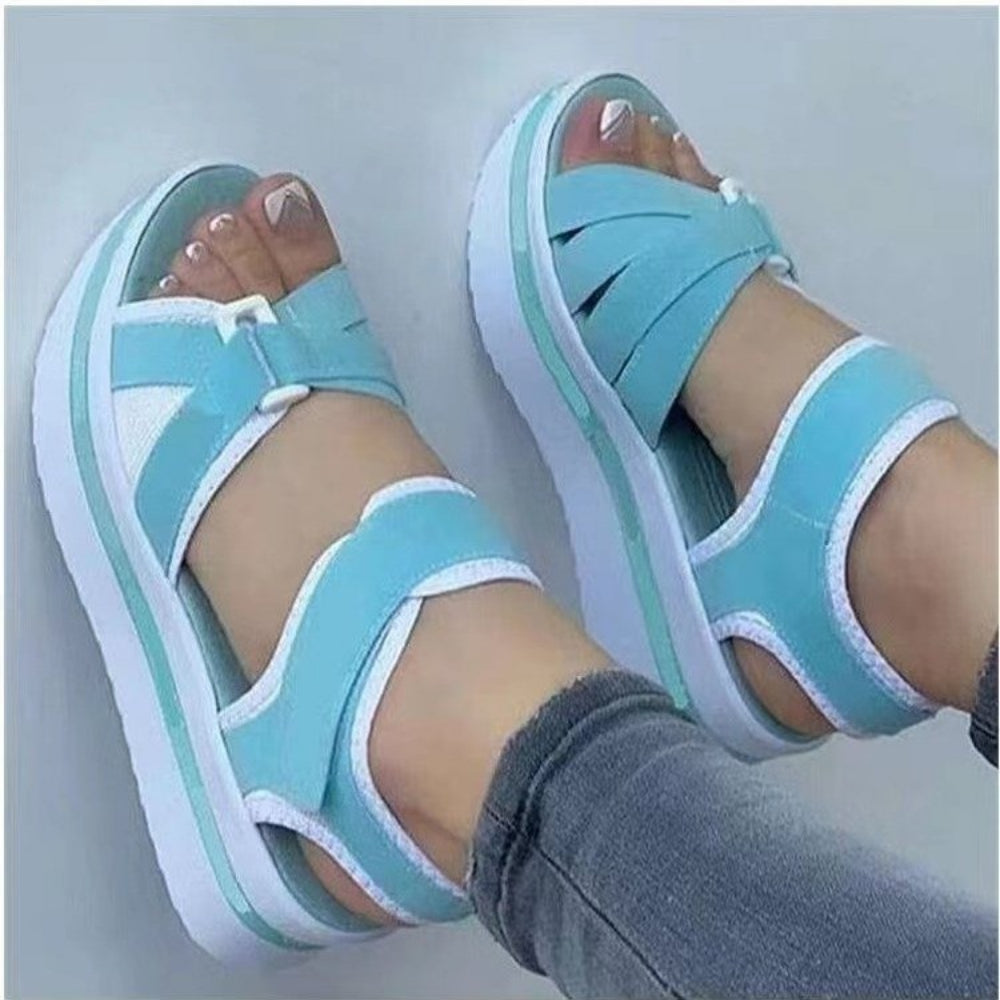 Sandals Women Summer Shoes Woman Wedges Platform Sandals Fashion Fish Mouth Rome Sandals Black Women Shoes