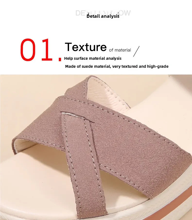 Women's Sandals Mix Color Wedges Heels Sandals Summer 2025 Shoes Woman Heeled Sandals Platform Summer Shoes Women Block Footwear