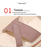 Women's Sandals Mix Color Wedges Heels Sandals Summer 2025 Shoes Woman Heeled Sandals Platform Summer Shoes Women Block Footwear