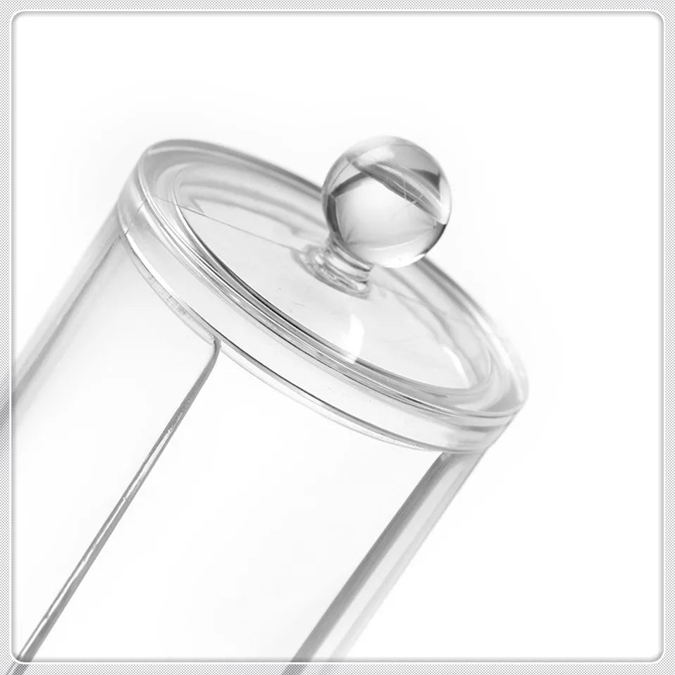 Acrylic Storage Organizer Bins for Cosmetics, Cotton Pads, Makeup, Jewelry, Swab Box