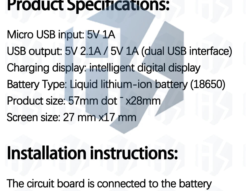 BS Dual USB Mobile Power Bank: 5V 1A & 2.1A Output! 18650 Battery - Powered PCB Power Module -  Phone Charging & DIY