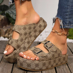 Women's Slippers 2024 New Hot Summer Fashion Women's Sandals Platform Woman Slippers Banquet Party Beach Sandals Slides Women