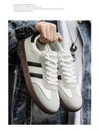 Men's Shoes 2025 Trend Casual Sneakers Comfortable Lace-up Flats Tennis Shoes Breathable Comfortable Walking Joggingshoes