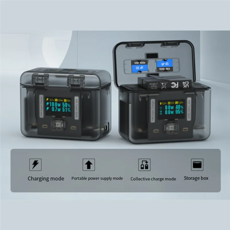 A99E-Charging Butler Two-Way Smart For Insta360 Acepro2 Fast Charging Battery Portable Charger