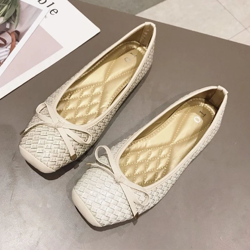 Fashion Flats for Women Boat Shoes Women Flats Elegant Office Ladies Shoes Soft Comfortable Big Size 41 A2272