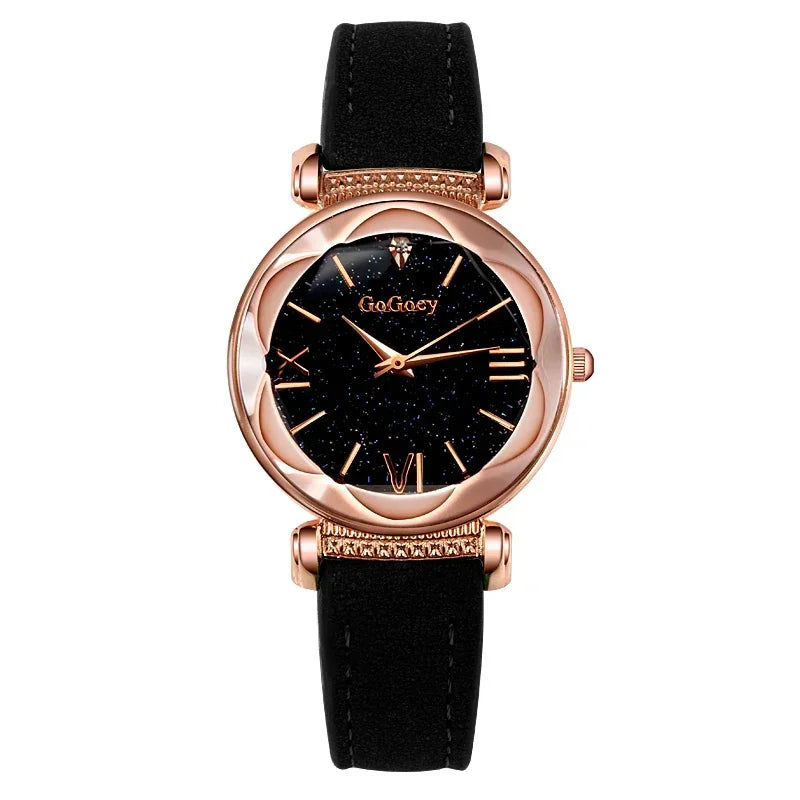 Women Watches Watch for Women Ladies Starry Sky Quartz Wristwatch  Montre Femme Reloj Mujer Horloges Vrouwen Relógio Clocks