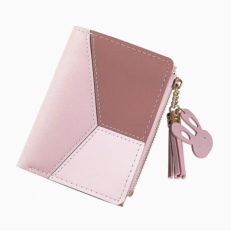 Fashion Wallets Coin Purse Lady Short Purses Portable Clutch Small Handbags Women Cards Holder PU Leather Foldable Money Bags