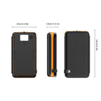 Folding Solar Power Bank with 4 Solar Panels 50000mAh Portable Solar External Battery Compatible with IOS Android USB-A USB-C