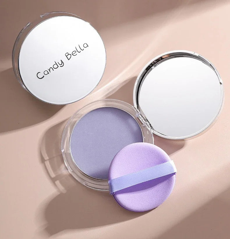 1PC Violet Cream To Powder Skin-friendly Skin Natural Face Long Lasting Oil-controlling Contouring Powder Cosmetics