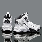Mens Comfortable Basketball Shoes Outdoor Casual High Top Footwear Fashion Trend Leather Sneaker Oversized 39- 50 Wear Resistant