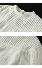 Women's elegant blouses 100% cotton embroidery hollow out white black shirts ladies office wear women long sleeve tops