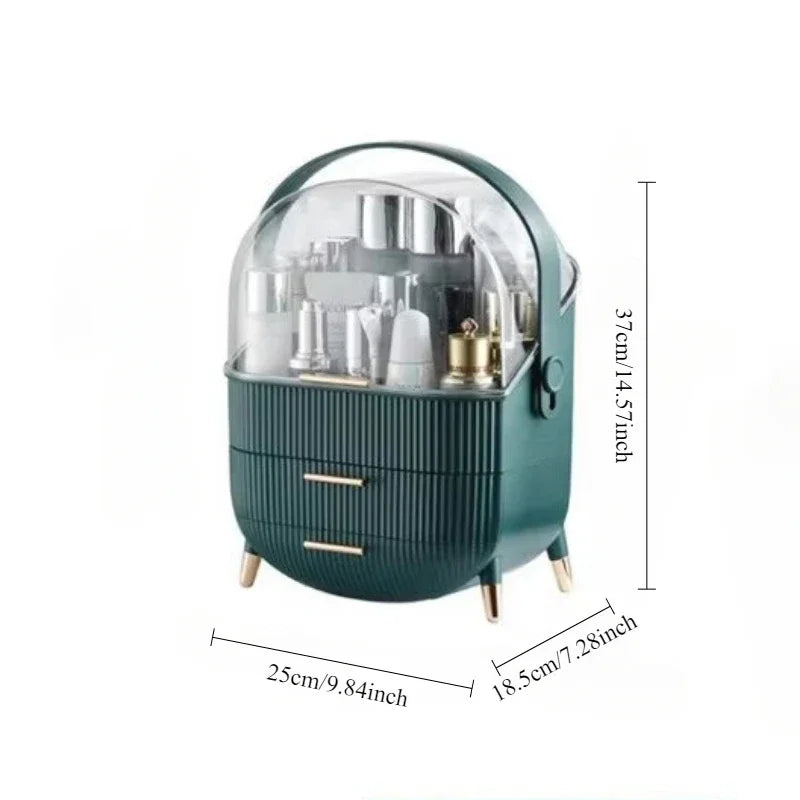 Cosmetics Display Cabinet Storage Box Drawer Dustproof Makeup Brush Large Capacity Storage Box Practical Home Collection Items