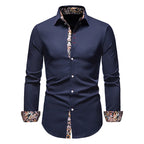 Men's Shirt with Collar White Shirts Man Long Sleeve Men's Shirts Mens Polo Shirts for Men Famous Brands Camisa Social Masculina