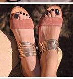 Women Slippers 2022 Summer New Bohemian Sandals Flat Casual Shoes Female Slip on Slides Woman Shoes Plus Size Sandalias Mujer