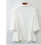 Women's Fashionable fashion Notched Collar Long Sleeve Ladies Outerwear Stylish Tops Women Thin Black Blazers Suit 2025