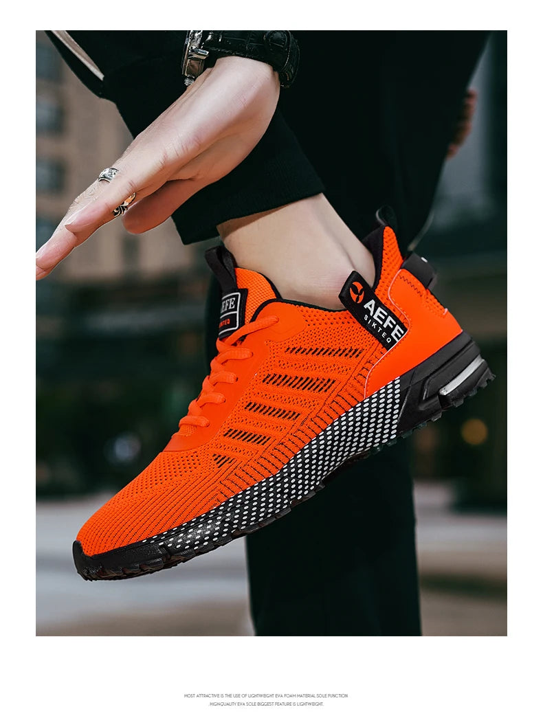 New Men Running Shoes Breathable Outdoor Sports Shoes Lightweight Sneakers for Men Comfortable Athletic Training Footwear